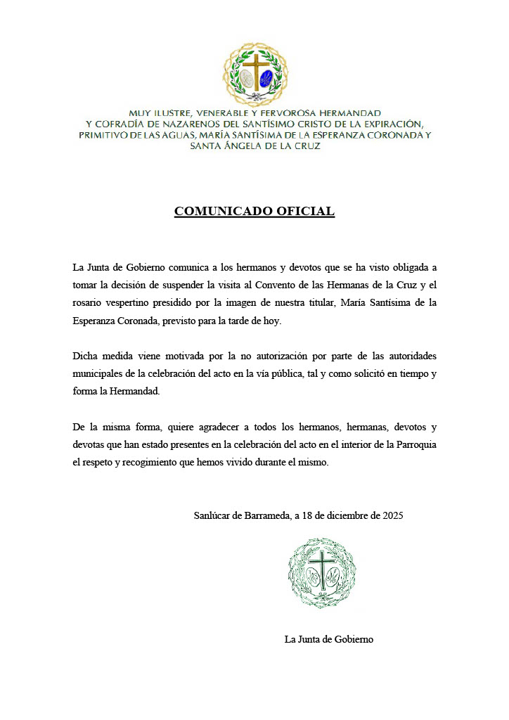COMUNICADO OFICIAL